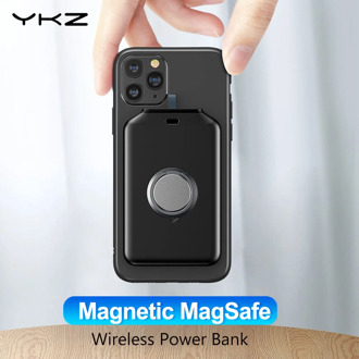 YKZ 4000mAh Wireless Power Bank Charging External Batteries Ultra-thin Wireless Charger powerbank for iPhone 12 pro max MagSafe
