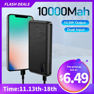 YKZ Powerbank 10000mAh USB Type C Mini Portable Charger Travel Quick External Battery Fast Charge PowerBank For iPhone 12 Xiaomi