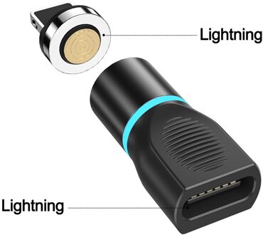 Ykz Usb Type C Naar Type C Micro Usb 8Pin Ligthing Magnetische Adapter Opladen Data Converter Voor Iphone Samsung Xiaomi microusb Otg Lighting to Lighting