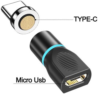 Ykz Usb Type C Naar Type C Micro Usb 8Pin Ligthing Magnetische Adapter Opladen Data Converter Voor Iphone Samsung Xiaomi microusb Otg Micro to type C