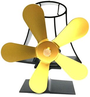 YL-103 Tafellamp Thermodynamische Haard Fan Thermische Power Haard Fan Eco Vriendelijke Vijf-Blad Fan wit