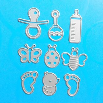 YLCD092 Baby Voet Metalen Stansmessen Voor Scrapbooking Stencils DIY Kaarten Album Decoratie Embossing Map Stansmachine Template