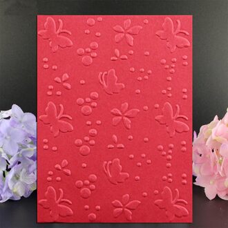 YLEF007 Vlinder Plastic Embossing Map Voor Scrapbook Stencils DIY Album Kaarten Maken Decoratie Craft Template Mold 7.5*10 cm