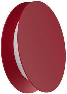 Yo-Yo LED wandlamp, rood, 2.700 K, aluminium, PMMA, dimbaar