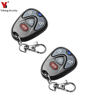 YobangSecurity 2pcs/lot 433MHz Plastic Wireless G90B Remote Control Arm/disarm Keychain with 12V27A Battery