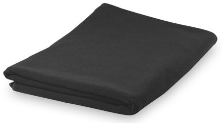 Yoga/fitness handdoek extra absorberend 150 x 75 cm zwart