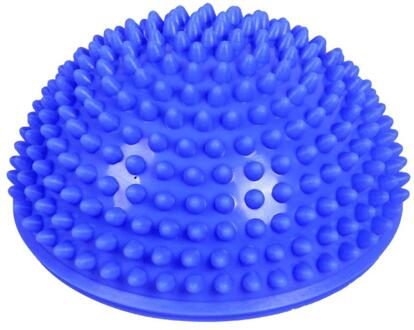 Yoga Half Ball Trainer Balanceren Bal Opblaasbare Halve Bol Yoga Ballen Massage Oefeningen Gym Pilates Fitness Fit Bal Rubber blauw