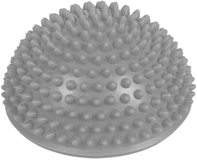 Yoga Half Ball Trainer Balanceren Bal Opblaasbare Halve Bol Yoga Ballen Massage Oefeningen Gym Pilates Fitness Fit Bal Rubber grijs