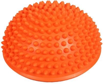 Yoga Half Ball Trainer Balanceren Bal Opblaasbare Halve Bol Yoga Ballen Massage Oefeningen Gym Pilates Fitness Fit Bal Rubber oranje