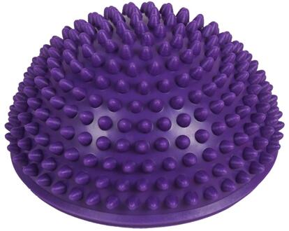 Yoga Half Ball Trainer Balanceren Bal Opblaasbare Halve Bol Yoga Ballen Massage Oefeningen Gym Pilates Fitness Fit Bal Rubber paars