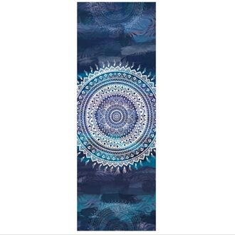 Yoga Handdoek Microfiber Snel Droog Silicagel Antislip 183*63Cm Yoga Deken Yoga Mat Handdoek Pilates fitness Oefening Mat Cover lucht blauw