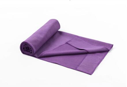 Yoga Handdoek Milieubescherming Sport Mat Siliconen Yoga Handdoek Vouwen Fitness Deken Antislip Yoga Handdoek Paars