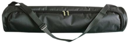 Yoga Mat Bag Full-Zip Waterdichte Stevige Oxford Doek Yoga Tas Met Verstelbare Schouderriem Qw zwart