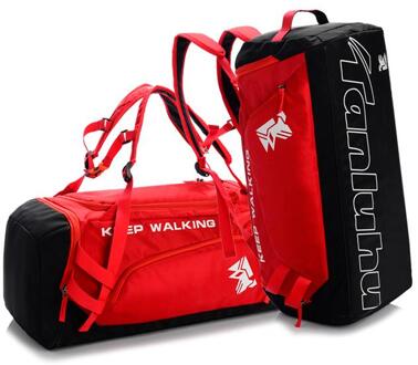 Yoga Mat Tas Fitness Gym Tassen Sport Nylon Training Schouder Sac De Sport For a Vrouwen Mannen Reizen Duffel Gymtas sport Rood