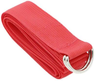 Yoga Spanband Verstelbare Fitness Riem Sport Flexibele Bandjes Gym Taille Been Stretch Strap Fitnessapparatuur Oefening Expander rood