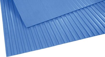 Yoga Tred rubber werkplaatsmat op rol - 100 cm breed - Blauw