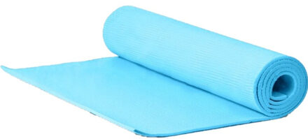 Yogamat/fitness mat blauw 180 x 50 x 0.5 cm