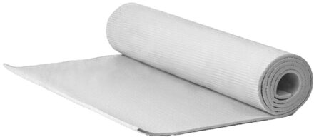 Yogamat/fitness mat grijs 183 x 60 x 1 cm