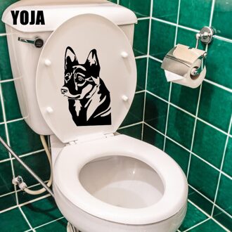 Yoja 14.7X23.7CM Cartoon Woonkamer Home Decor Muur Sticker Wc Decal Dieren Hond Huisdieren T5-1440