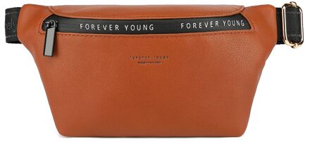 Yojessy Lederen Luxe Fanny Pack Grote Capaciteit Taille Verpakking Heuptas Vrouwen Riem Tas Multifunctionele Borst Bag bruin