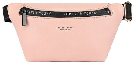 Yojessy Lederen Luxe Fanny Pack Grote Capaciteit Taille Verpakking Heuptas Vrouwen Riem Tas Multifunctionele Borst Bag roze