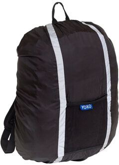 Yoko Effen waterdichte rugzakhoes hi-vis Zwart - One size