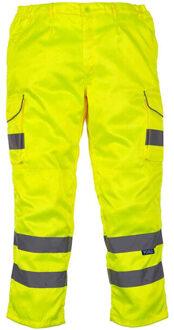 Yoko Heren 3m scotchlite high-vis kniekussen cargo broek Geel - 30