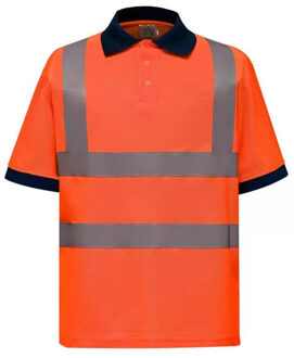 Yoko Heren band & brace hi-vis poloshirt - maat XXXL Oranje