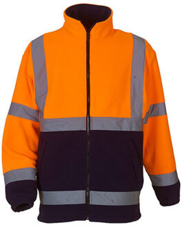 Yoko Heren hi-vis fleecejack - maat XXL / XXXL Oranje