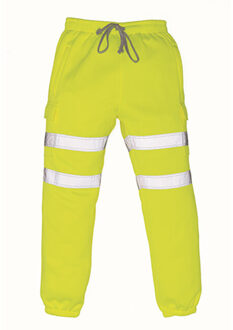 Yoko Heren hi-vis sweatbroek Geel - XXXL