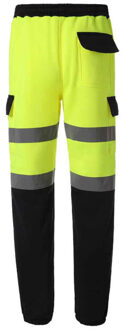 Yoko Heren hi-vis sweatbroek - maat XL Geel