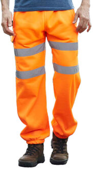Yoko Heren waterafstotende hi-vis sweatbroek - maat XL Oranje