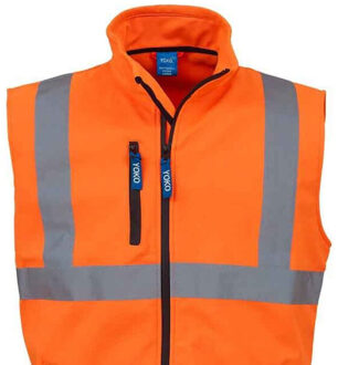 Yoko Hi-vis softshell gilet voor volwassenen Oranje - XXXL
