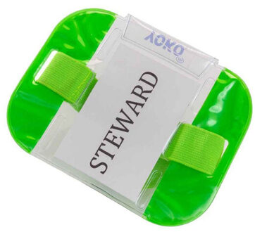 Yoko Reflecterende id armband Groen - One size