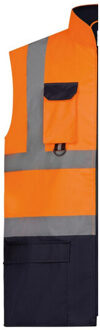 Yoko Tweekleurige bodywarmer voor volwassenen Oranje - S