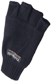 Yoko Unisex 3m thinsulate thermische halve vinger winter/ski handschoenen Zwart - One size