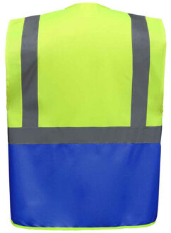 Yoko Unisex executive gerecycled hi-vis vest voor volwassenen - maat S Geel
