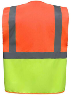Yoko Unisex executive gerecycled hi-vis vest voor volwassenen Oranje - M