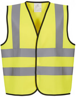 Yoko Veiligheidshesje / vestje voor kinderen - geel - maat L - met reflectie - reflectievest - veiligheid