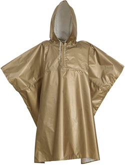 Yoko Volwassene uniseks promo hi-vis regenponcho Goud - L