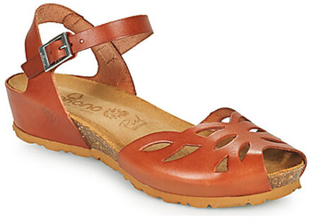 Yokono Sandalen met sleehak YOKONO MONACO" Bruin - 36,37,38,39,40,41