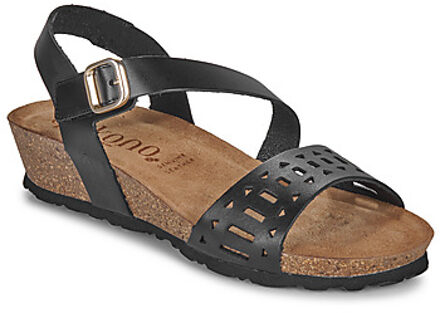 Yokono Sandalen met sleehak YOKONO MONACO" Zwart - 37,39