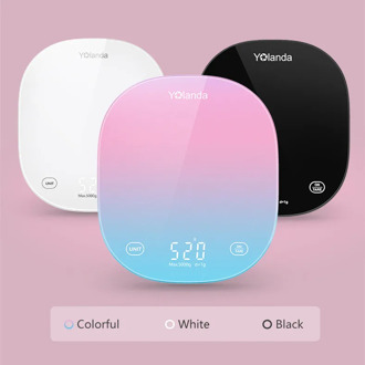 Yolanda Bluetooth Smart Kitchen Scale Appliance 5kg Weighing Tool Food Scale Measurement Weight Record Nutrition Diary Tracking