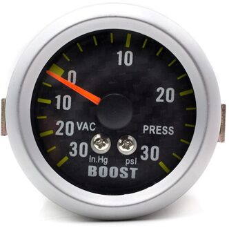 YOMI 52mm Psi Turbo Boost Gauge Meter Met Sensor Machines Psi Carbon Fiber Gezicht Turbo Boost Meter Boost Gauge PSI
