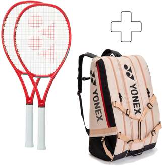Yonex 2x VCore 100 (2026) Plus rackettas rood - 1,2,3,4