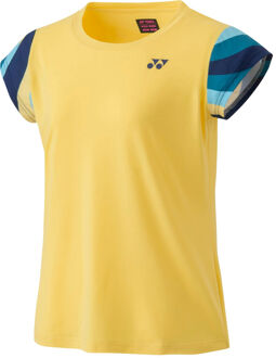 Yonex Crew Neck T-shirt Dames geel - XS