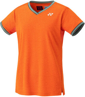 Yonex Crew Neck T-shirt Dames oranje - S