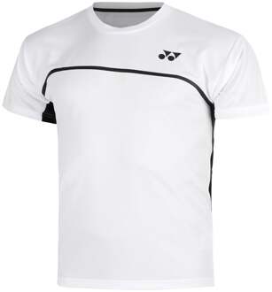 Yonex CREW NECK T-shirt Heren-wit, donkerblauw - XL