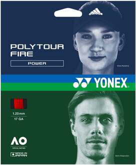 Yonex Poly Tour Fire Set snaren 12m rood - 1.20,1.25