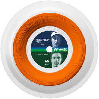 Yonex Polytour Rev 1.25 mm Tennissnaar op rol 200m Oranje